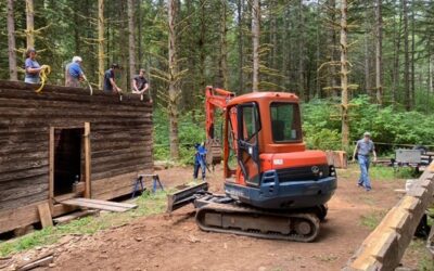 Historic Molalla Log House finds new Home at Hopkins Demonstration Forest