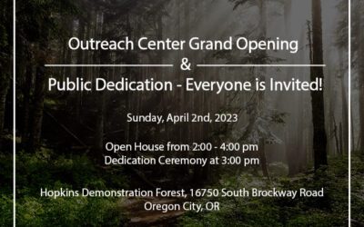 Outreach Center Grand Opening and Public Dedication—Everyone Invited!